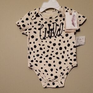 NWT Jessica Simpson "Wild" spotted onesie/bodysuit